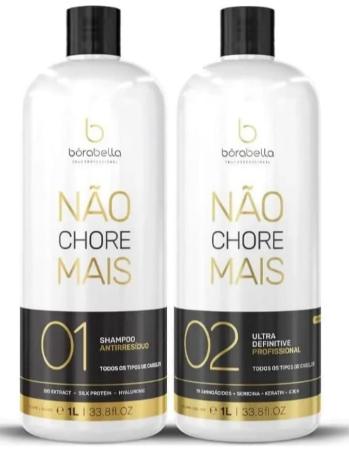 Borabella Not Cry Anymore Progressive hair straightening treatment with keratin.