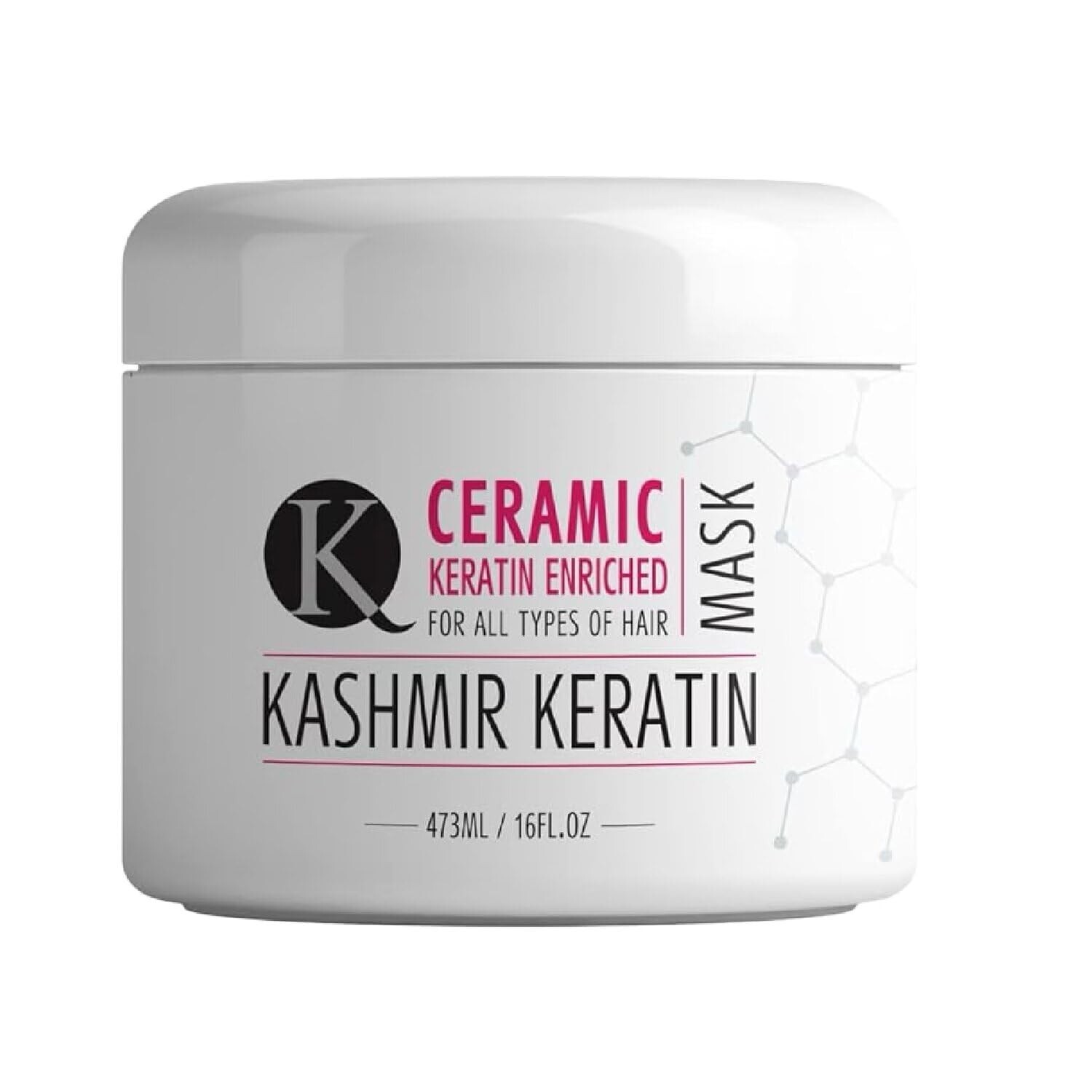 Kashmir Keratin hair mask Ceramic Mask For All Types of Hair 16 fl.oz/473 ml