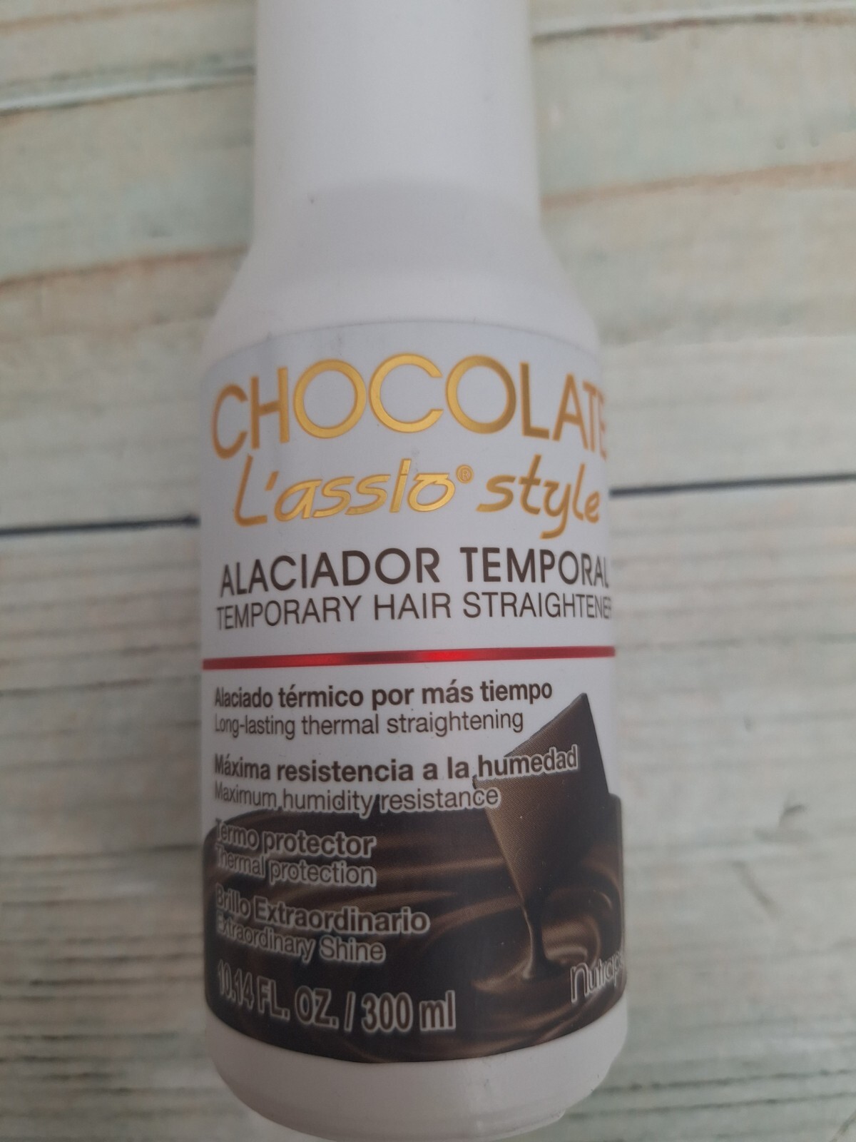 TEMPORARY HAIR STRAIGHTENER L’ASSIO STYLE CARE SHAMPOO 10.1OZ CHOCOLATE