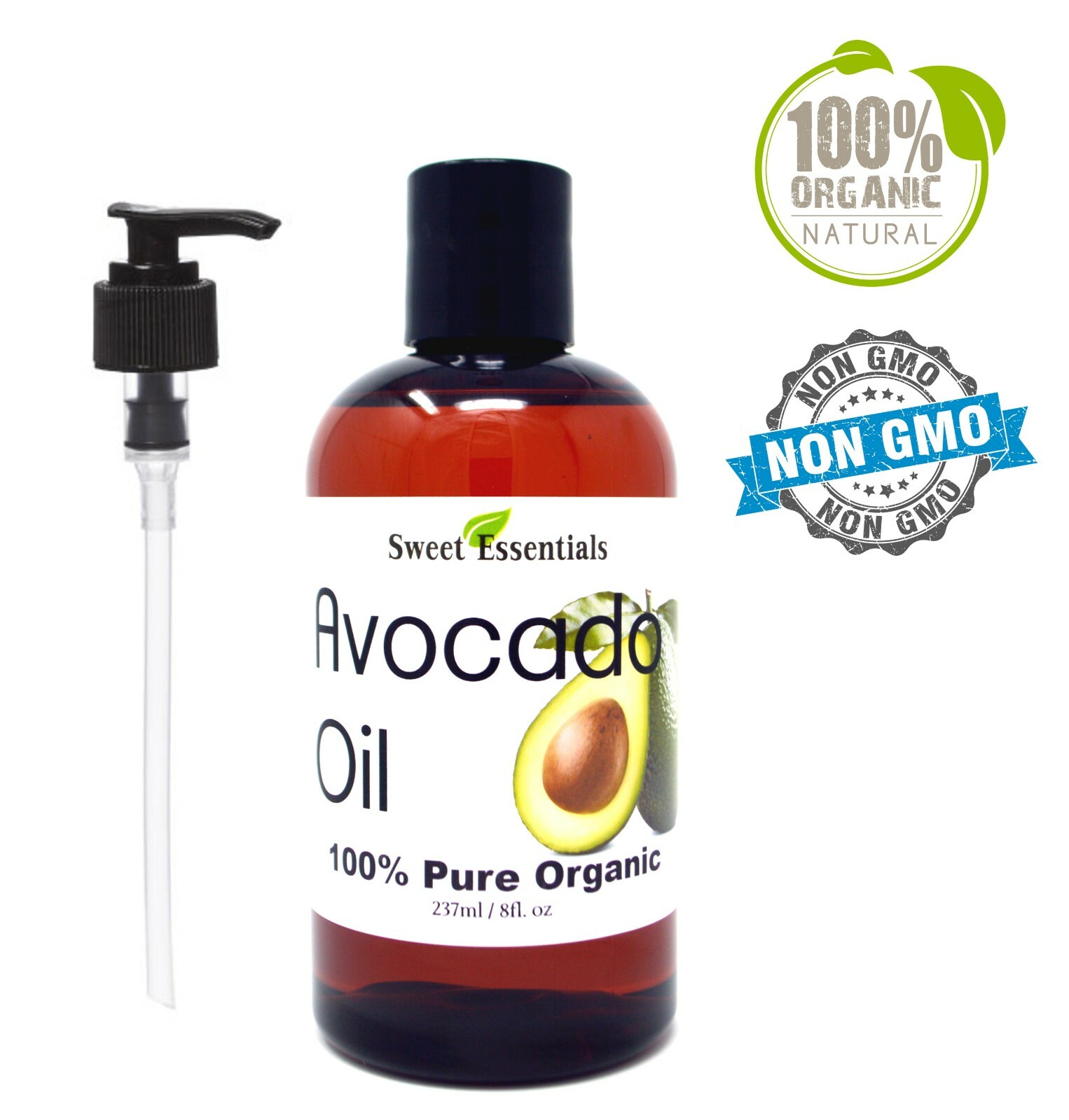 Organic Avocado Oil | 8oz | Imported From Italy | Cold Pressed | 100% Pure