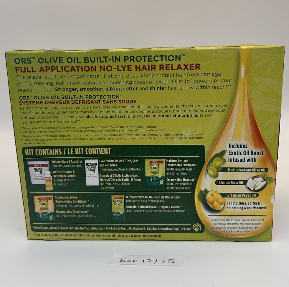 (4) ORS Built-In Protection Full Application No-Lye Hair Relaxer Normal BB 1225