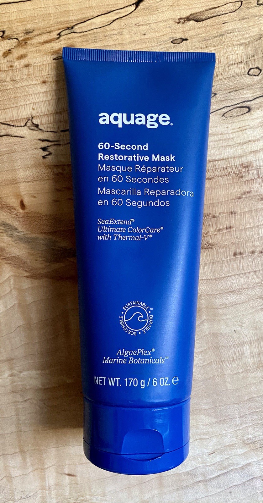 Aquage 60 Second Restorative Hair Mask 6oz/ 170g Full Size Sea Extend NEW Sealed