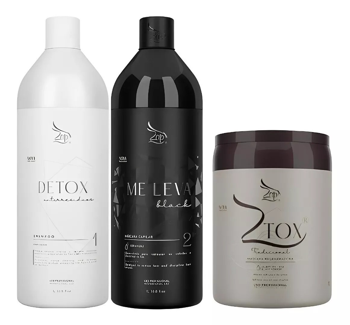 Progressive Kit Zap Me Leva 2x1L + Btox Ztox 950g Professional Treatment