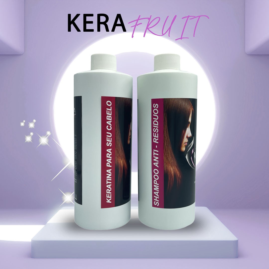 Kit completo alizador + shampo sin sal Keratina Cirugia Capilar Kerafruit 32 oz