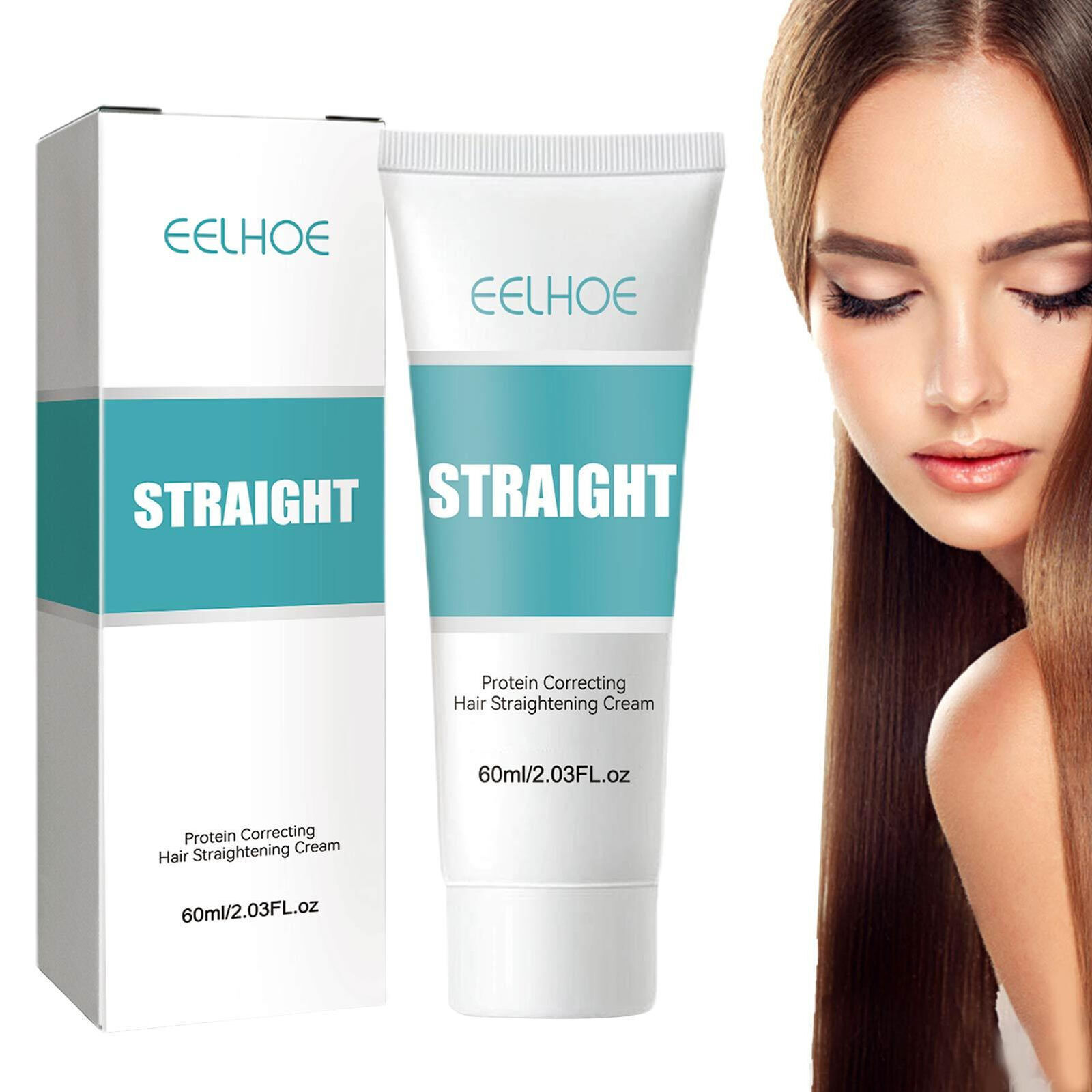 Protein Hair Straightening Cream Silk & Gloss Hair Straightening Cream 60ml USA