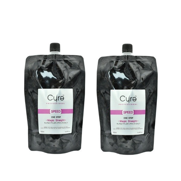 Cure One Step Hair Straightening Cream 500g x 2 Thermal Smoothing
