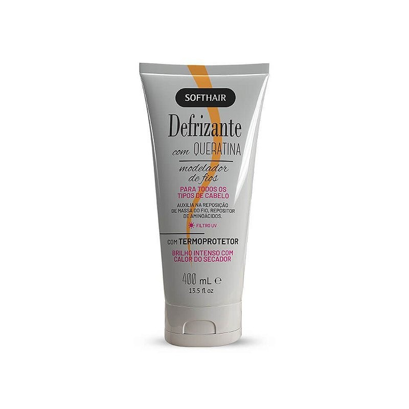SoftHair – Defrizante – Modelador de Fios com Queratina 400Ml – (13.52FlOz)