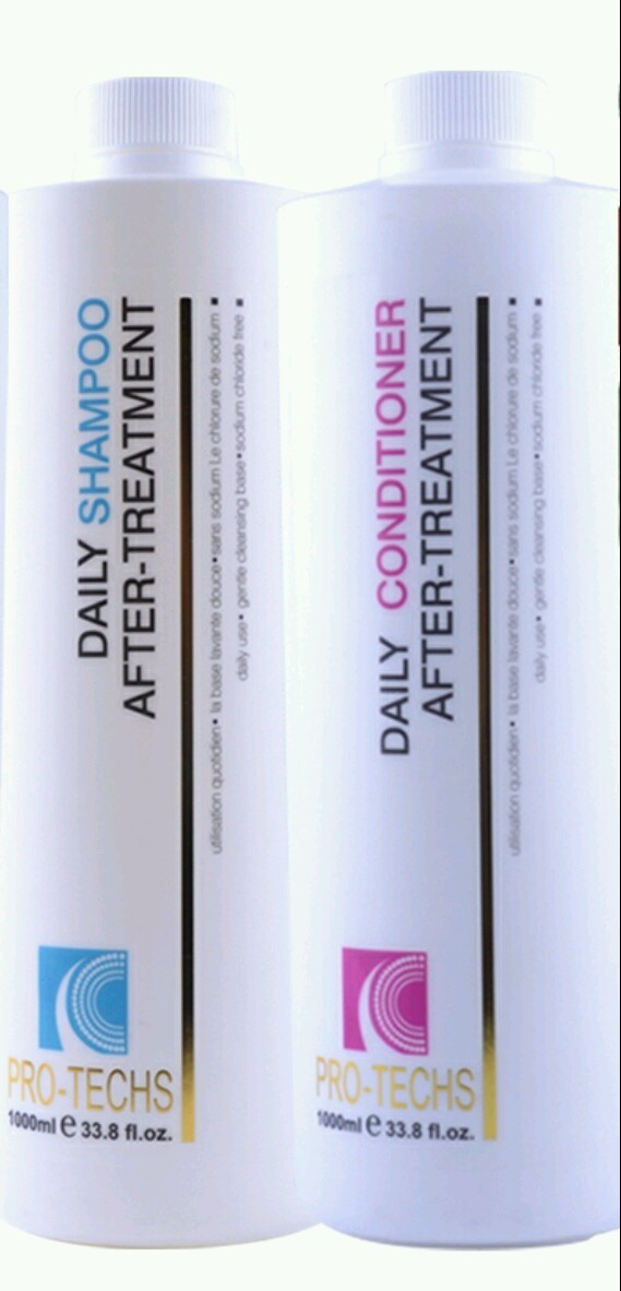 PRO-TECHS KERATIN MAINTENANCE SHAMPOO & CONDITIONER -Sulfate & Salt free 34 oz