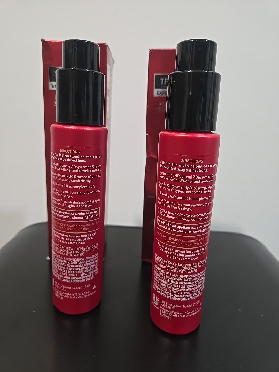 Tresemme Smooth Keratin 7 Day Smooth System Heat Activated Treatment LOT OF 2