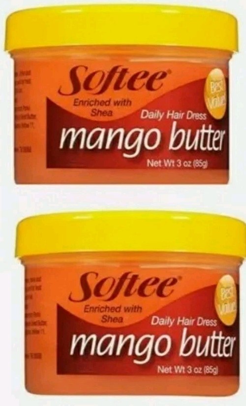 ( Lot 2 ) Softee Enriched w/ Shea Mango Butter Hair & Scalp Treatment 3oz Ea New