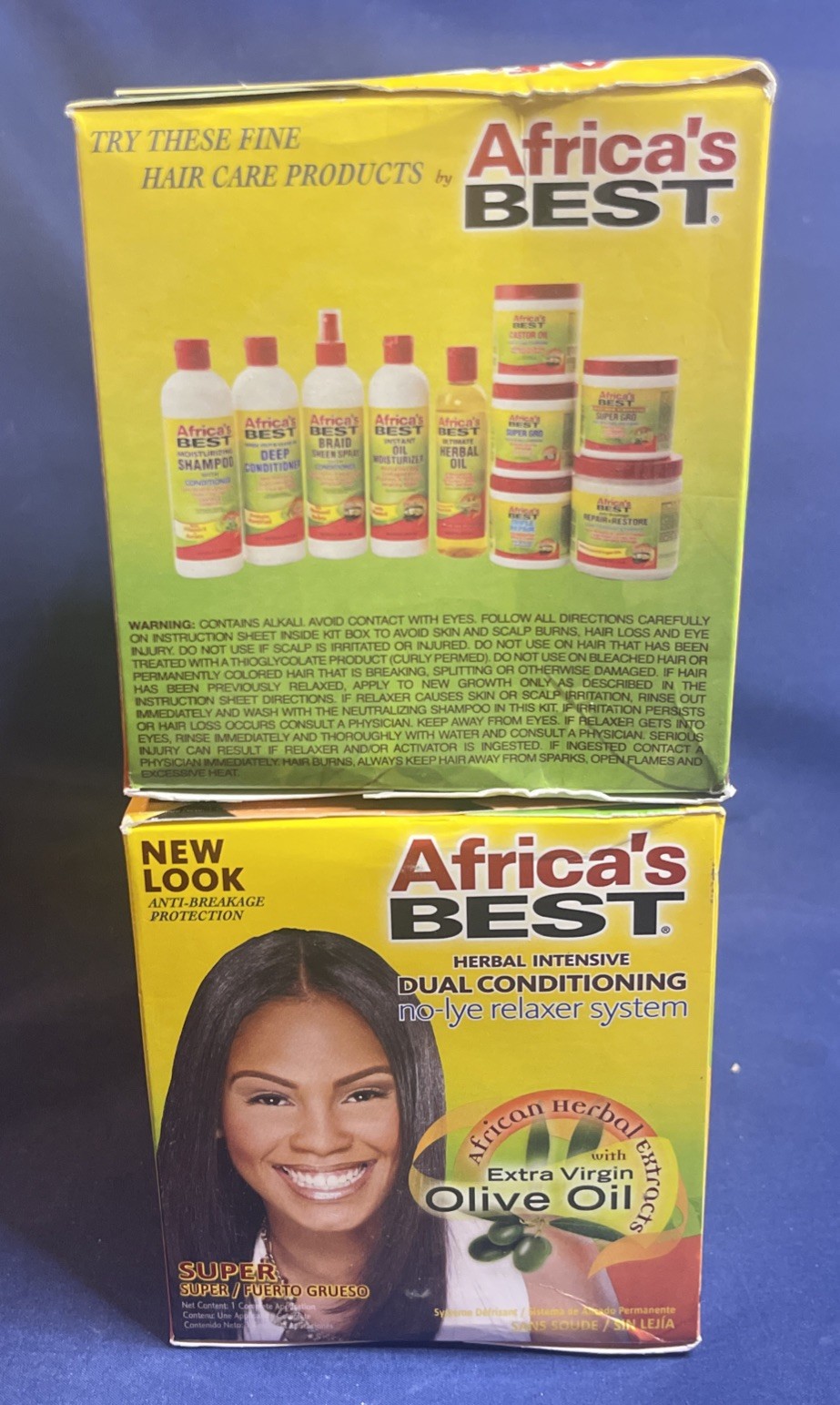 Lot Of 2- Africa’s Best Relaxer – Super Dual Conditioning No-Lye System
