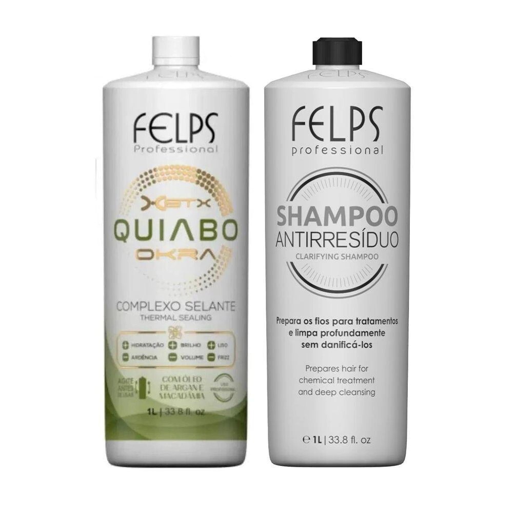 Felps Xbtx De Okra – Progressive Brush Kit 2×33.8fl.Oz Smooth and Hydrated Hair