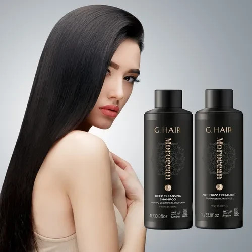 G. Hair Moroccan Kit / Brazilian Keratin Straightening Treatment 2x1L / 34 Oz