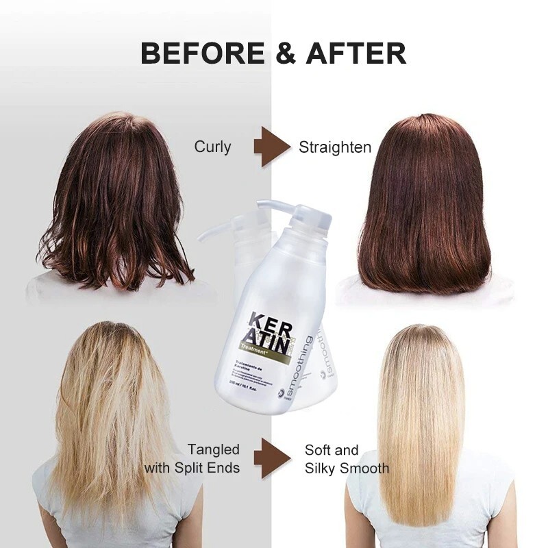 Free Formaldehyde Brazilian Keratin Dry Frizzy Damaged Hair Care Straightening