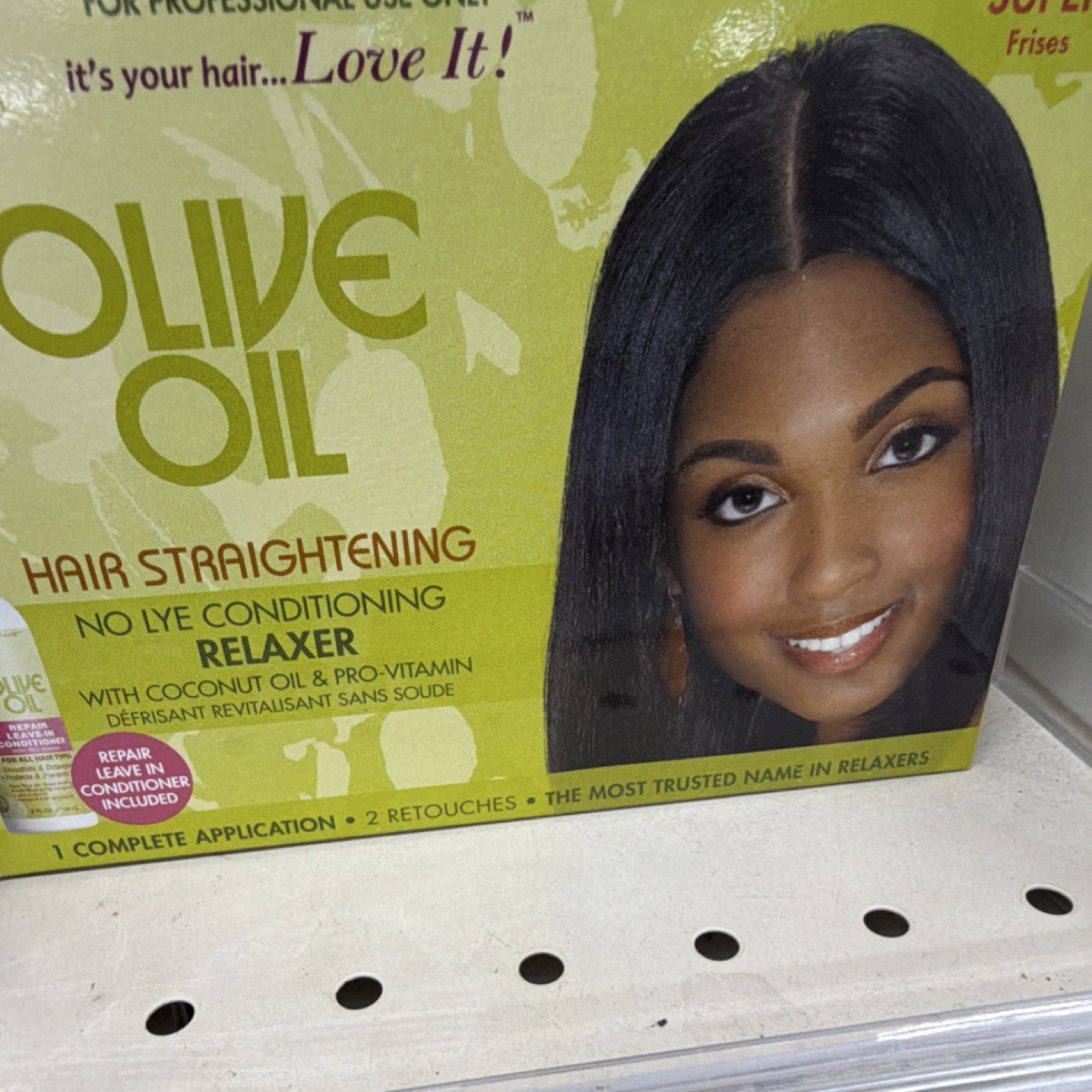 Vitale Olive Oil No-Lye Relaxer with Coconut Oil for Coarse, Curly Hair