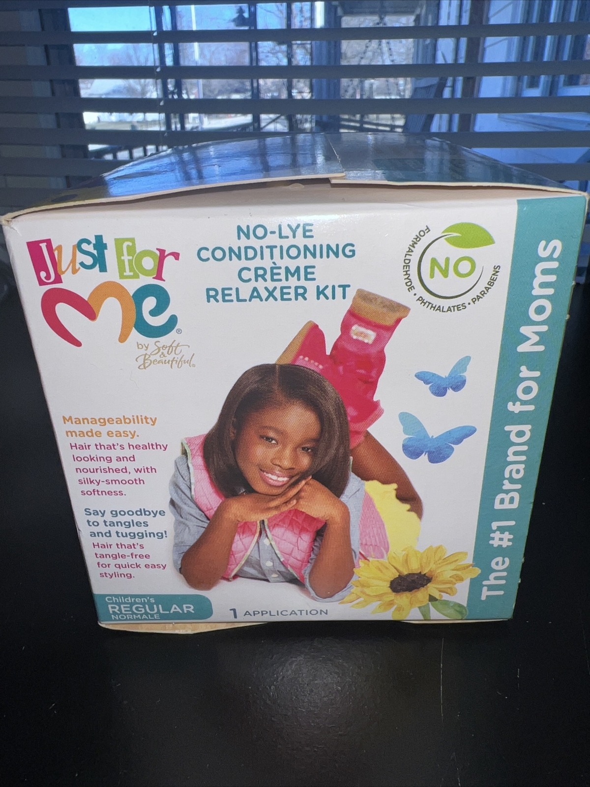 Just For Me No-Lye Conditioning Creme Relaxer Kit For Fine & Medium Texture Hair