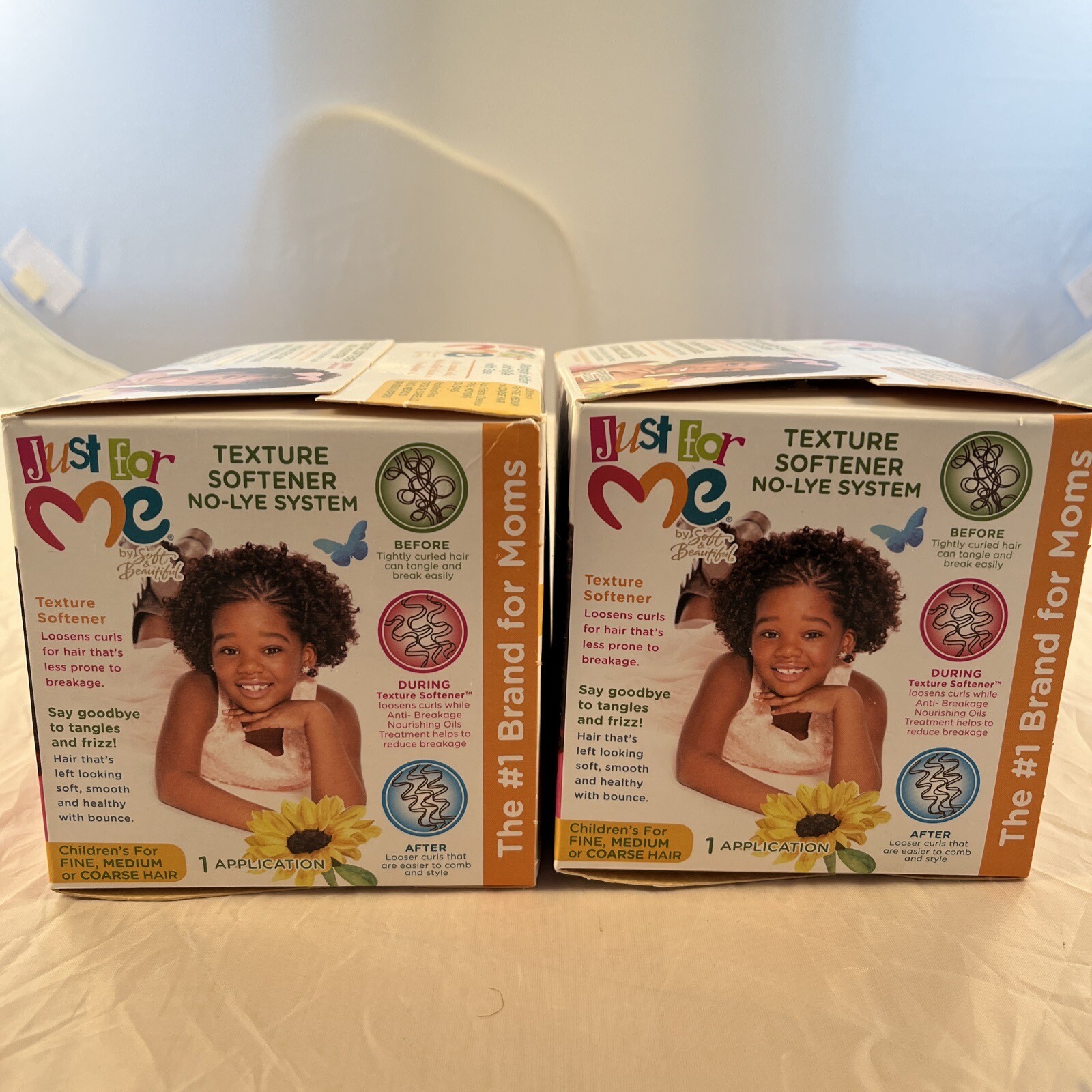 Just For Me No Lye Conditioning Creme Hair Relaxer Kit Lot of 2