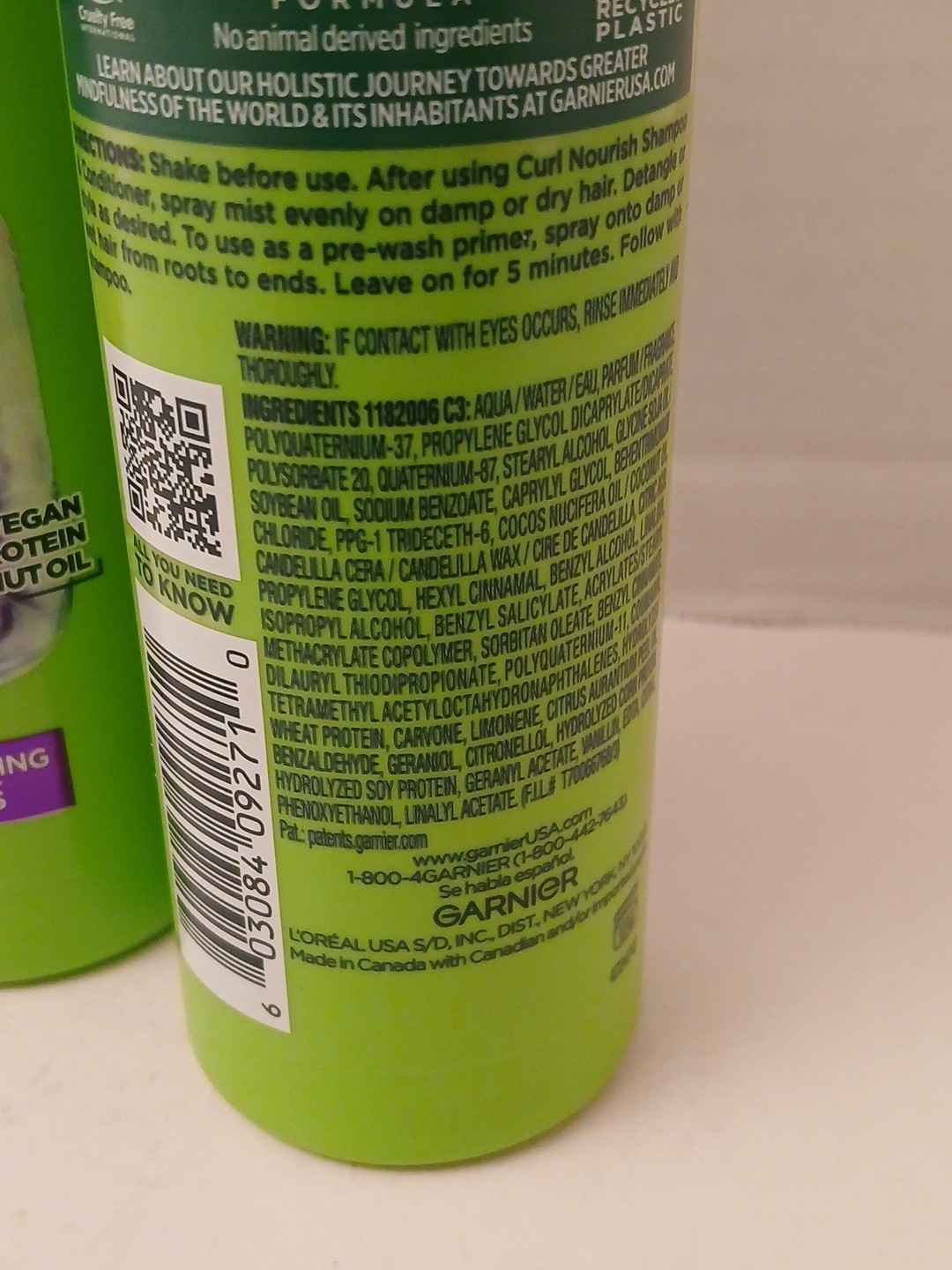 TWO Garnier Fructis Curl Knot Melter Detangling Hair Spray, 8.5 fl oz Each