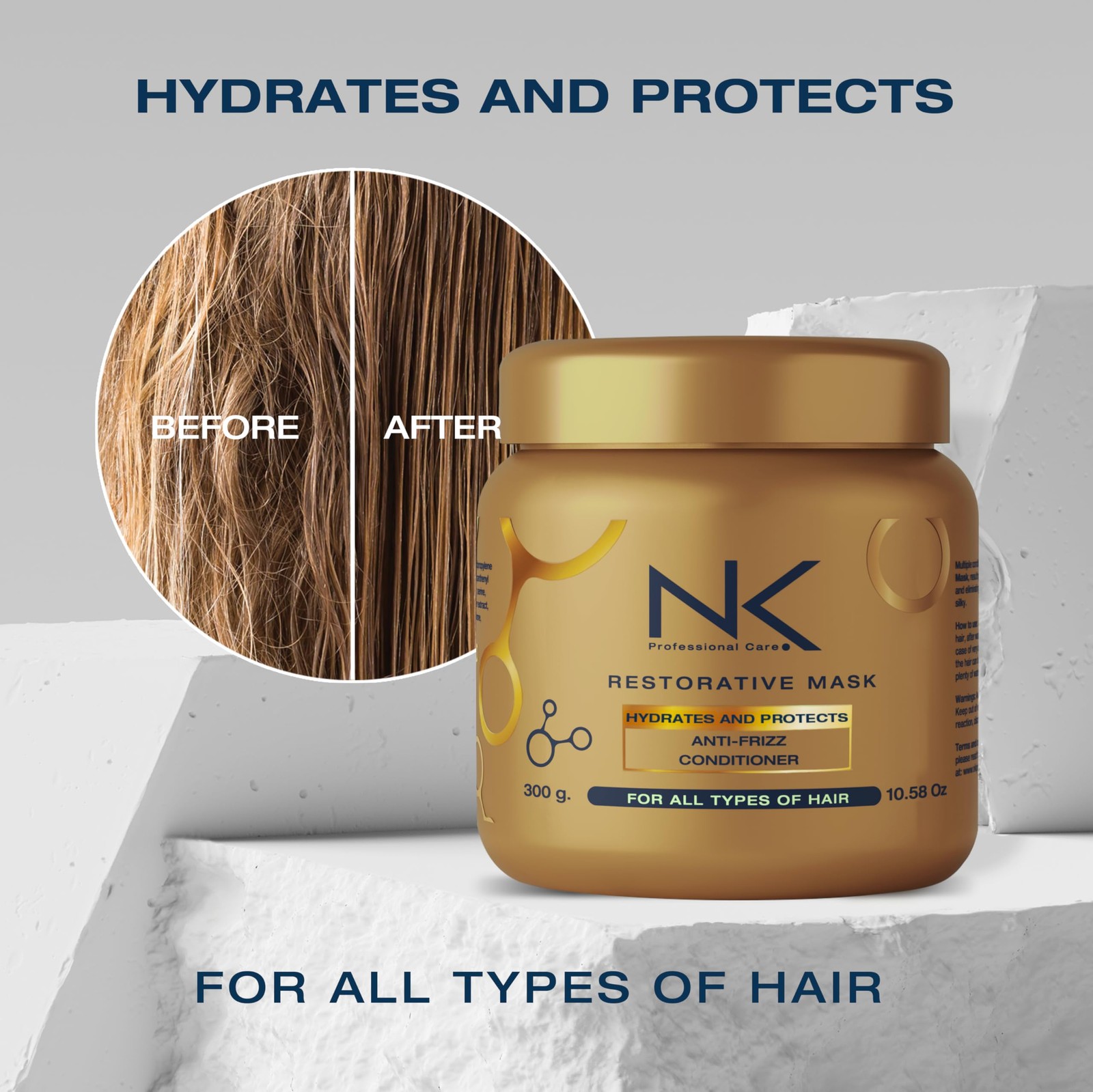 NK Sensitive Keratin Hair Straightening Treatment Vegan Formaldehyde Free.