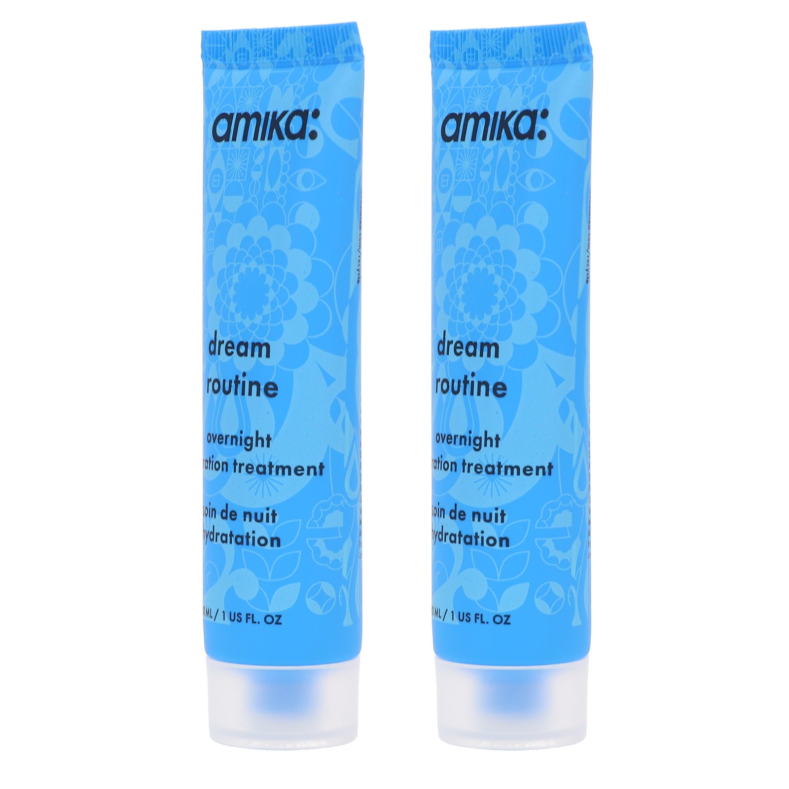Amika Dream Routine Overnight Hydration Treatment 1 oz 2 Pack