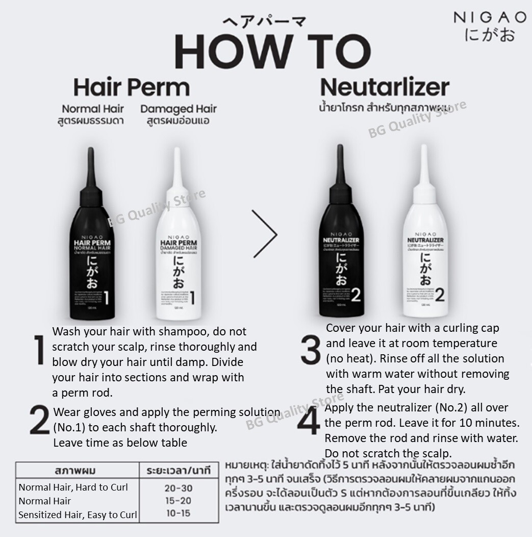 NIGAO Hair Perm Curling Japan Keratin Silk Deep Nourish Damaged / Normal Hair