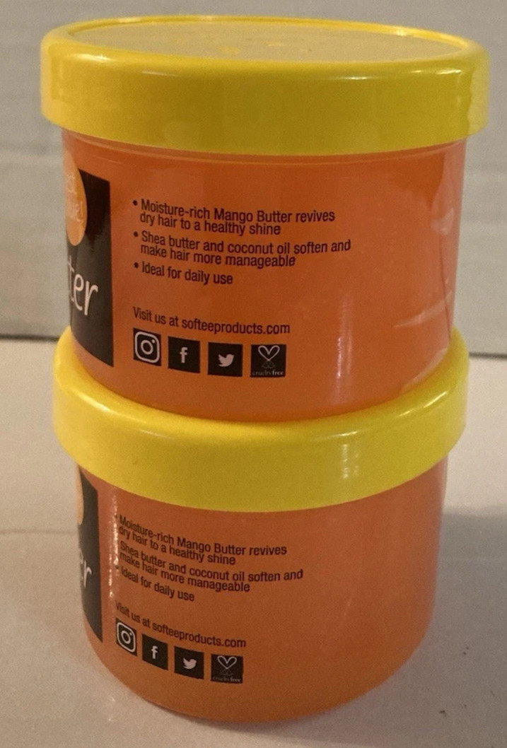 new 2 Softee Enriched w/ Shea Mango Butter Hair & Scalp Treatment 3oz Ea