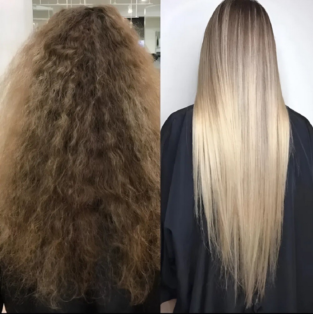 Elegance Gold Hair Surgery 1L Kit Keratin Smoothing Treatment Straightening Set