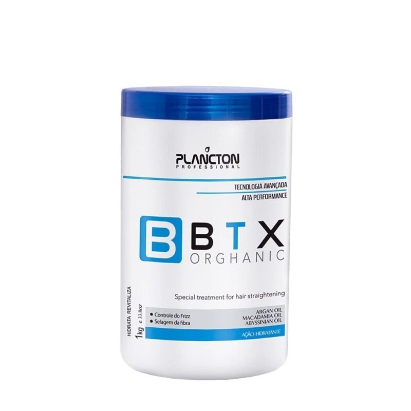 Plancton Btx Mask Orghanic Professional Hair Straightening Treatment 1Kg 34oz