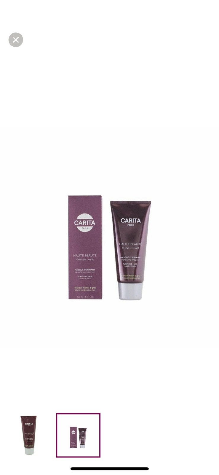 Carita Haute Beaute Cheveu Purifying Mask is a hair treatment mask