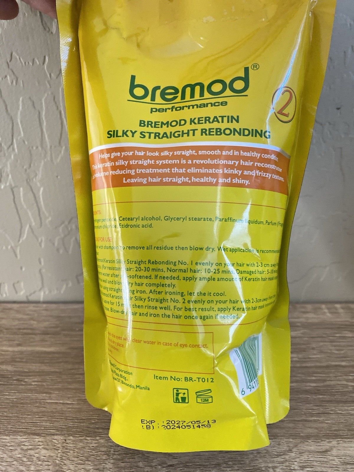 BREMOD Keratin Silky Straight Rebonding Set – For Professional Use Only