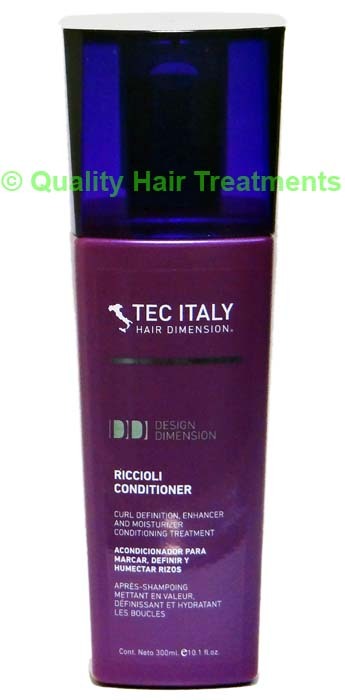 Tec Italy Riccioli Conditioner, Curl Definition, Enhancer & Moisturizer 10.1 oz