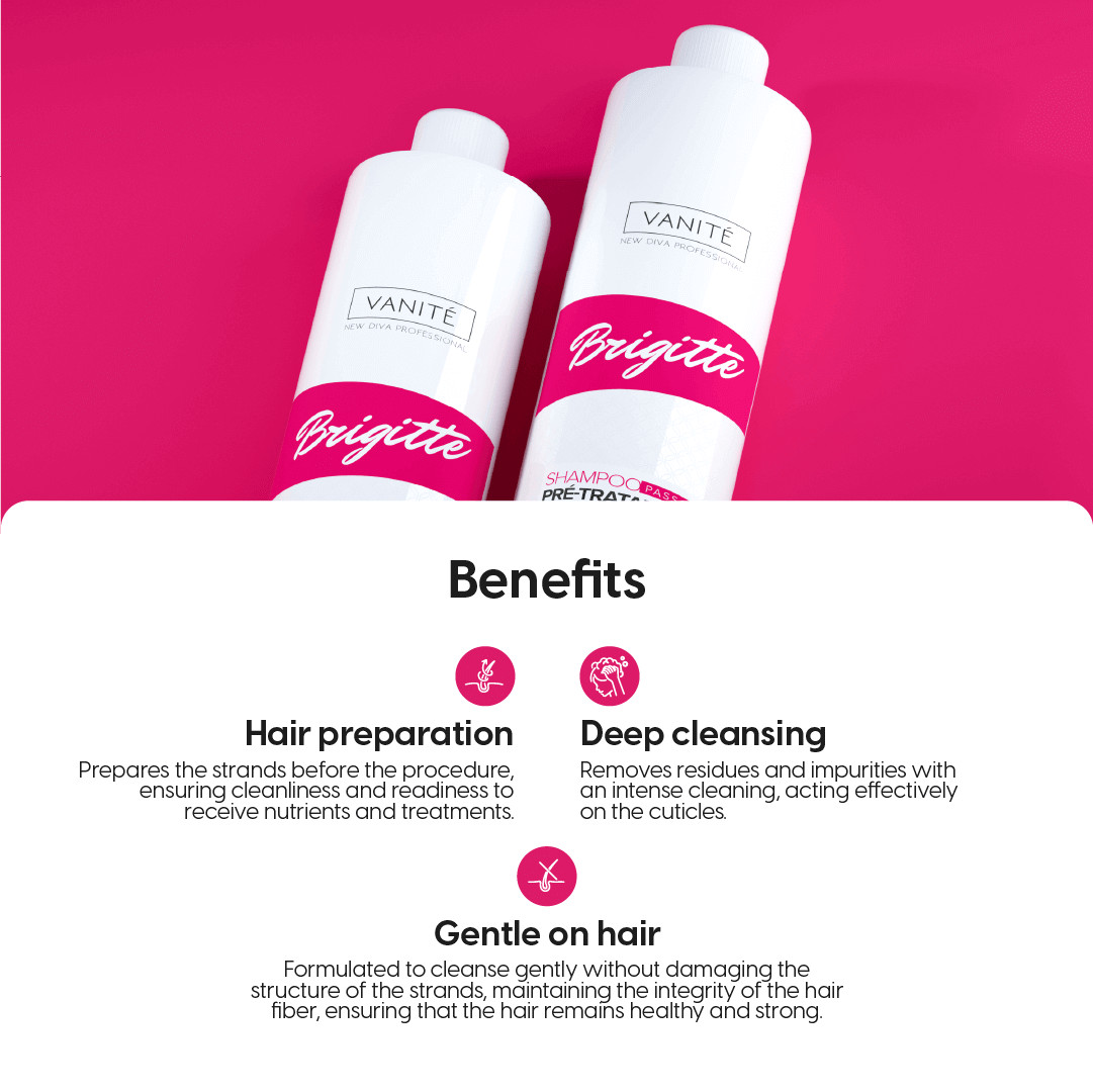 Kit – 1 unit Brazilian Keratin Brigitte + 1 unit Shampoo Brigitte | For All Hair