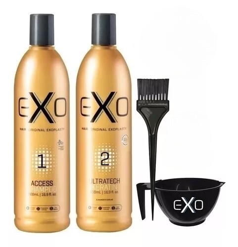 Exo Hair Exoplasty Ultratech Keratin 2x500ml Progressive Kit No Formaldehyde