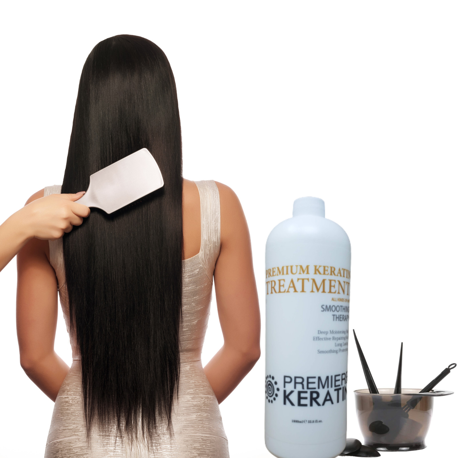 Professional Smoothing Keratin Hair Treatment Keratina Brasilera Tratamiento33Oz