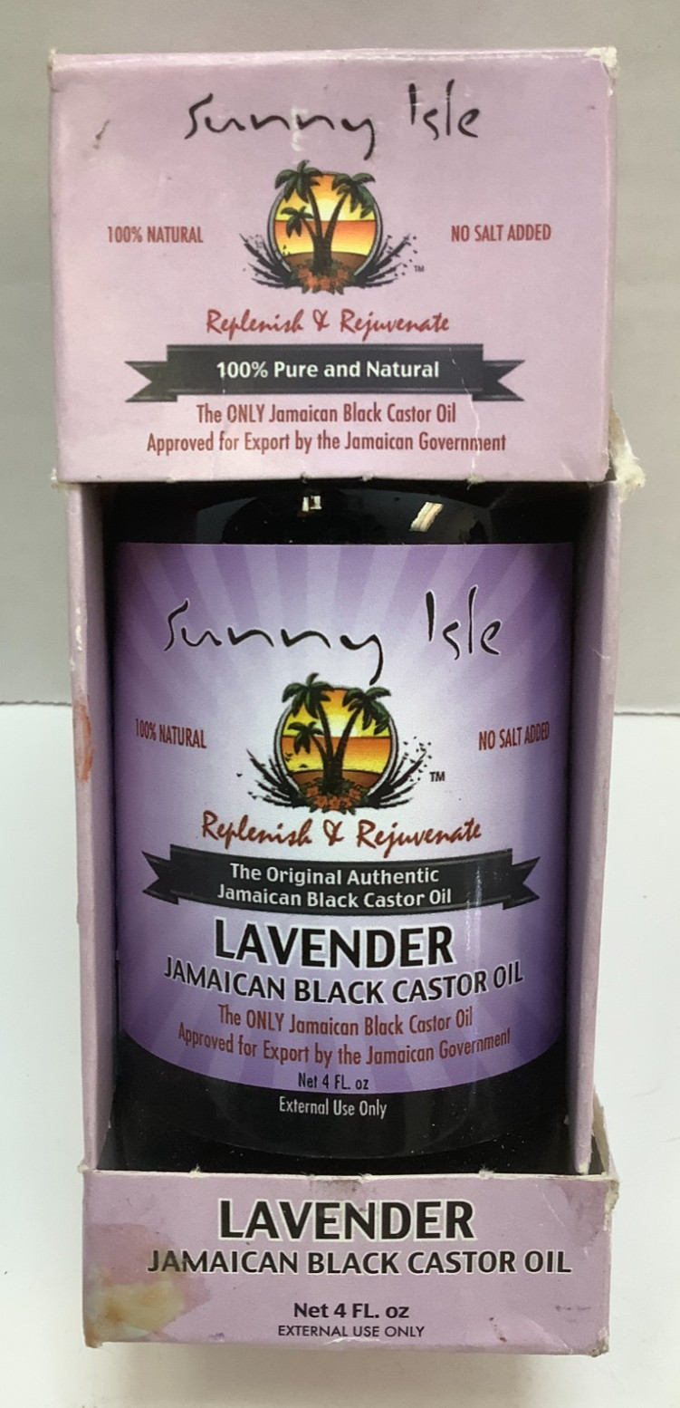 Sunny Isle Lavender Jamaican Black Castor Oil, 4oz, Pack of 3