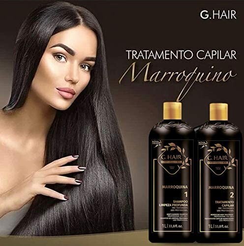 G.HAIR Moroccan Capillary Smoothing Keratin Treatment – Kit 2x1L