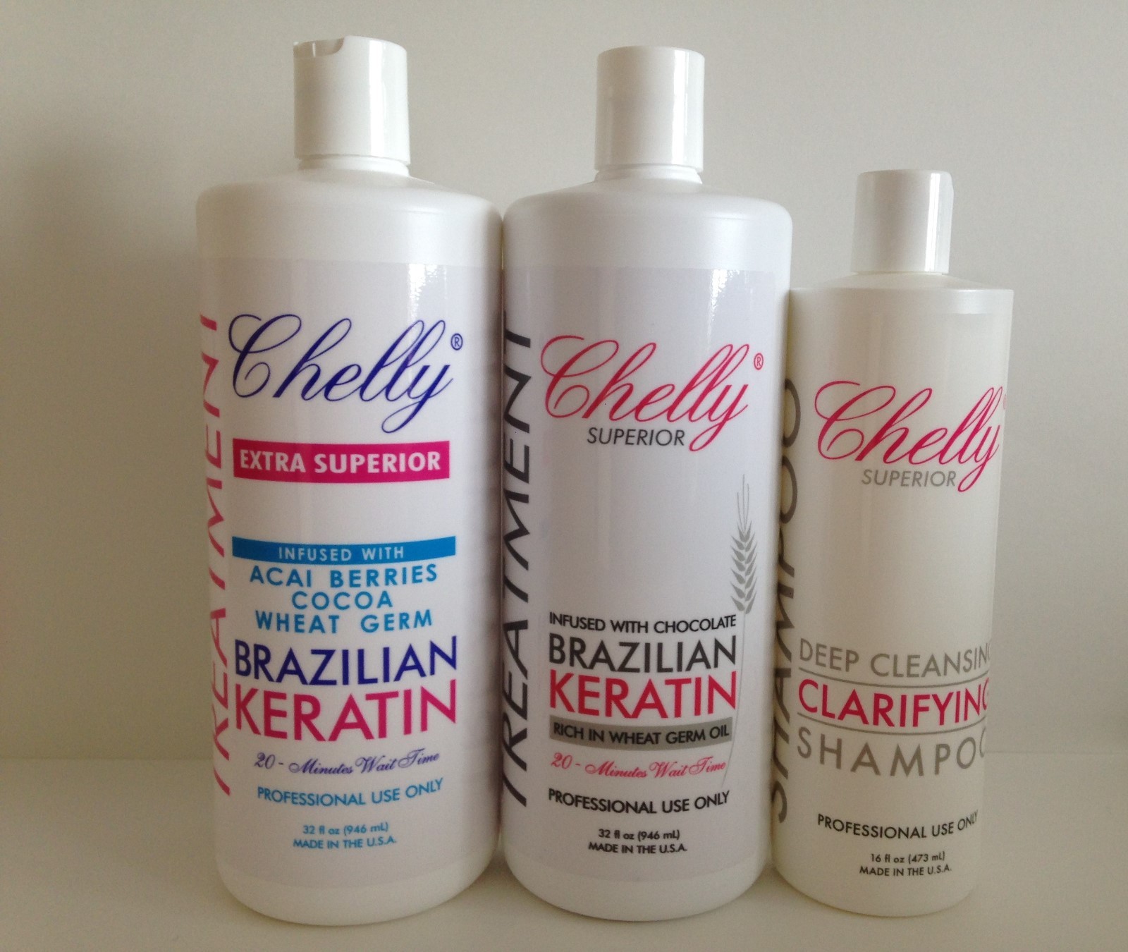 CHELLY BRAZILIAN KERATIN TREATMENTS. 32oz or 4oz Bottles,Made in U.S.A,U”Pick”.