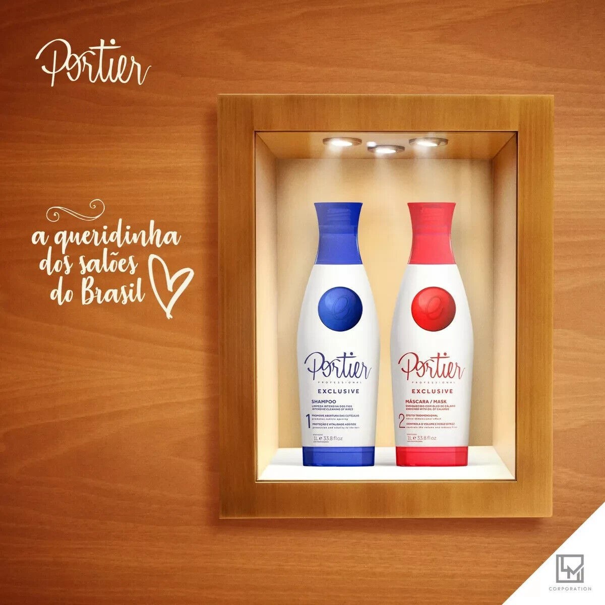 Portier Exclusive – Professional Treatment 2x1L/33.8 fl.oz Keratin Of Brazilian