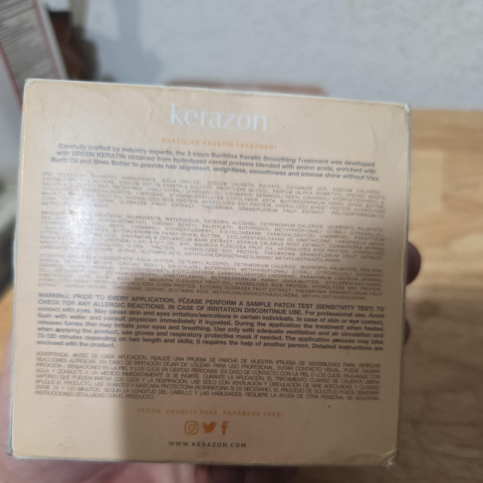 Kerazon BURITIliss Brazilian Keratin Hair Treatment KIT, 3 2fl.oz Bottles SEALED