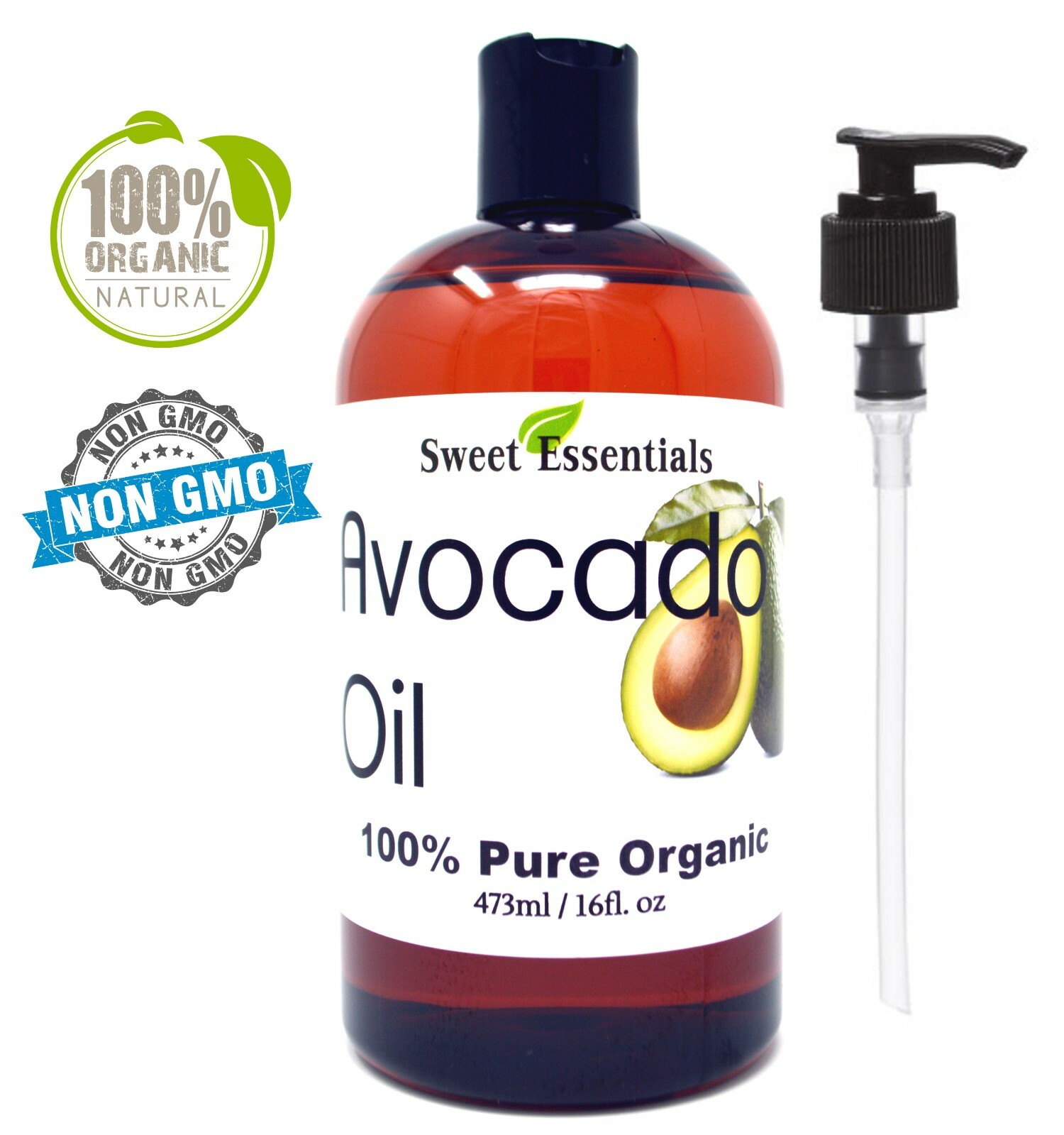 Organic Avocado Oil | 16oz | Imported From Italy | Cold Pressed | 100% Pure