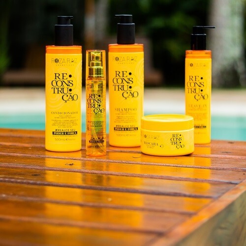 Brazilian kit reconstructing treatment hair 5 products Roza Raiz brand