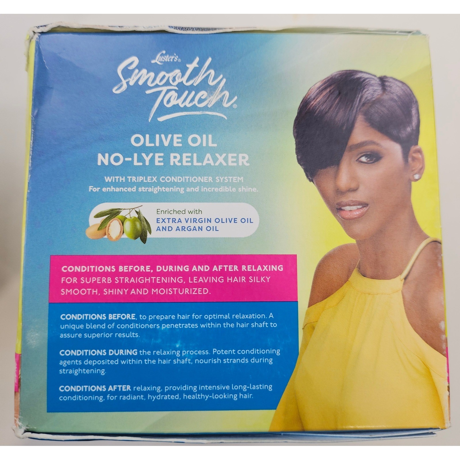 Luster’s Smooth Touch Olive Oil No-Lye Relaxer Regular New Growth 2 Pack