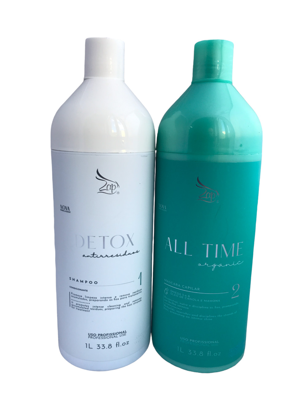ZAP ALL TIME ORGANIC HAIR SMOOTHING TREATMENT SET 1000ml 33,8fl/Oz.