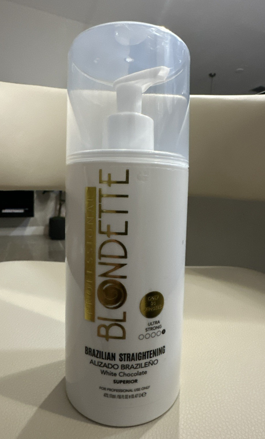 Brazilian Straightening Keratin Treatment White Chocolate ULTRA ATRONG 16 oz
