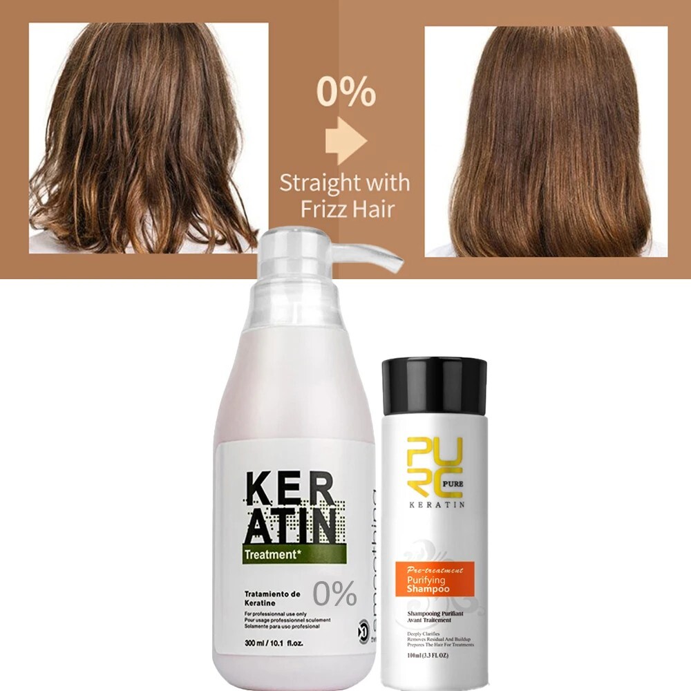 Free Formaldehyde Brazilian Keratin Dry Frizzy Damaged Hair Care Straightening