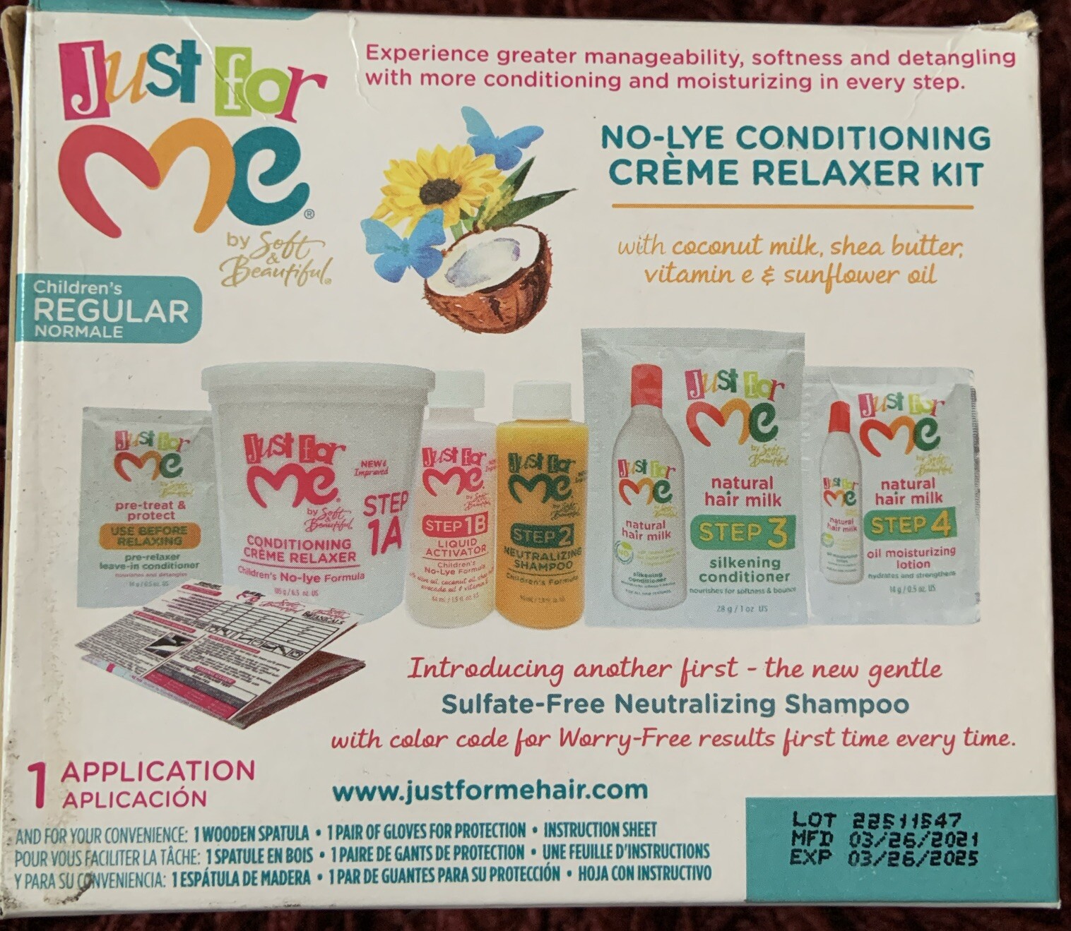 Just For Me No-Lye Conditioning Relaxer Kit