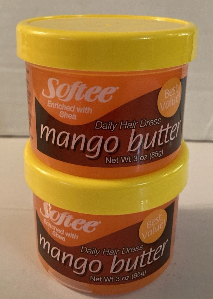 new 2 Softee Enriched w/ Shea Mango Butter Hair & Scalp Treatment 3oz Ea