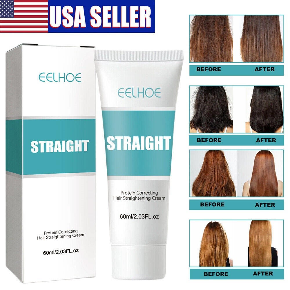 Protein Hair Straightening Cream Silk & Gloss Hair Straightening Cream 60ml USA