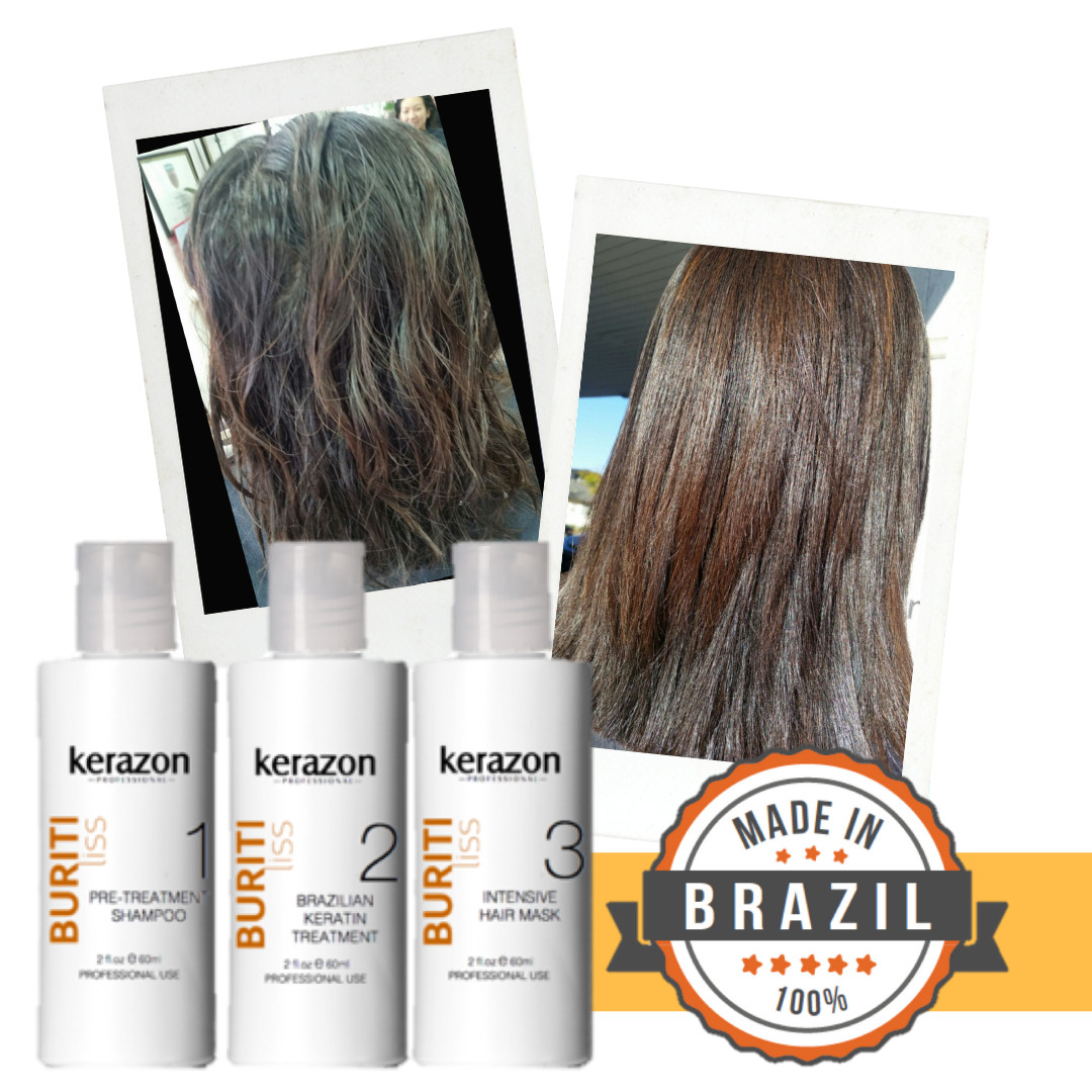 Brazilian Keratin Treatment Complex Blowout Vegan 6oz/180ml Kit by KERAZON