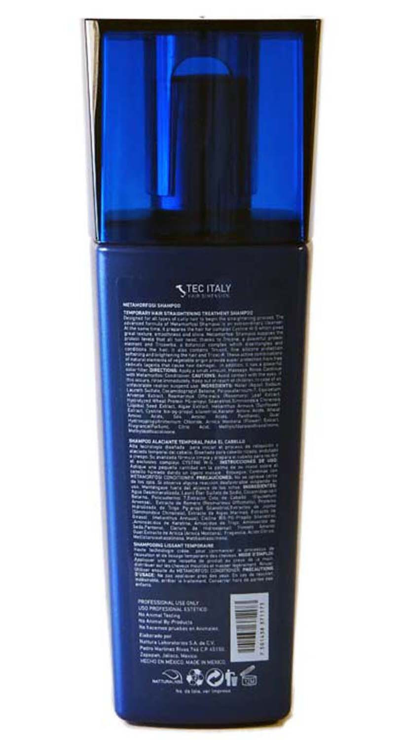 Tec Italy Metamorfosi Temporary Hair Straightening Shampoo 10.1 oz – 3 Pack